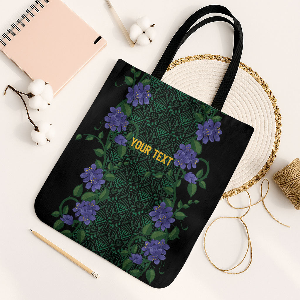 Custom Women’s Cricket Jamaica Floral Series Tote Bag Lignum Vitae Hummingbirds Geometric Ethnic