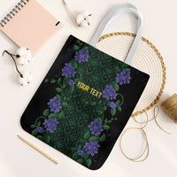 Custom Women’s Cricket Jamaica Floral Series Tote Bag Lignum Vitae Hummingbirds Geometric Ethnic