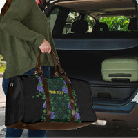 Custom Women’s Cricket Jamaica Floral Series Travel Bag Lignum Vitae Hummingbirds Geometric Ethnic