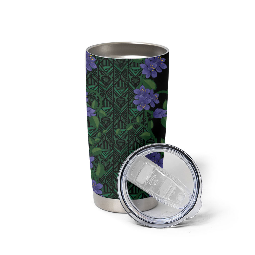 Custom Women’s Cricket Jamaica Floral Series Tumbler Cup Lignum Vitae Hummingbirds Geometric Ethnic