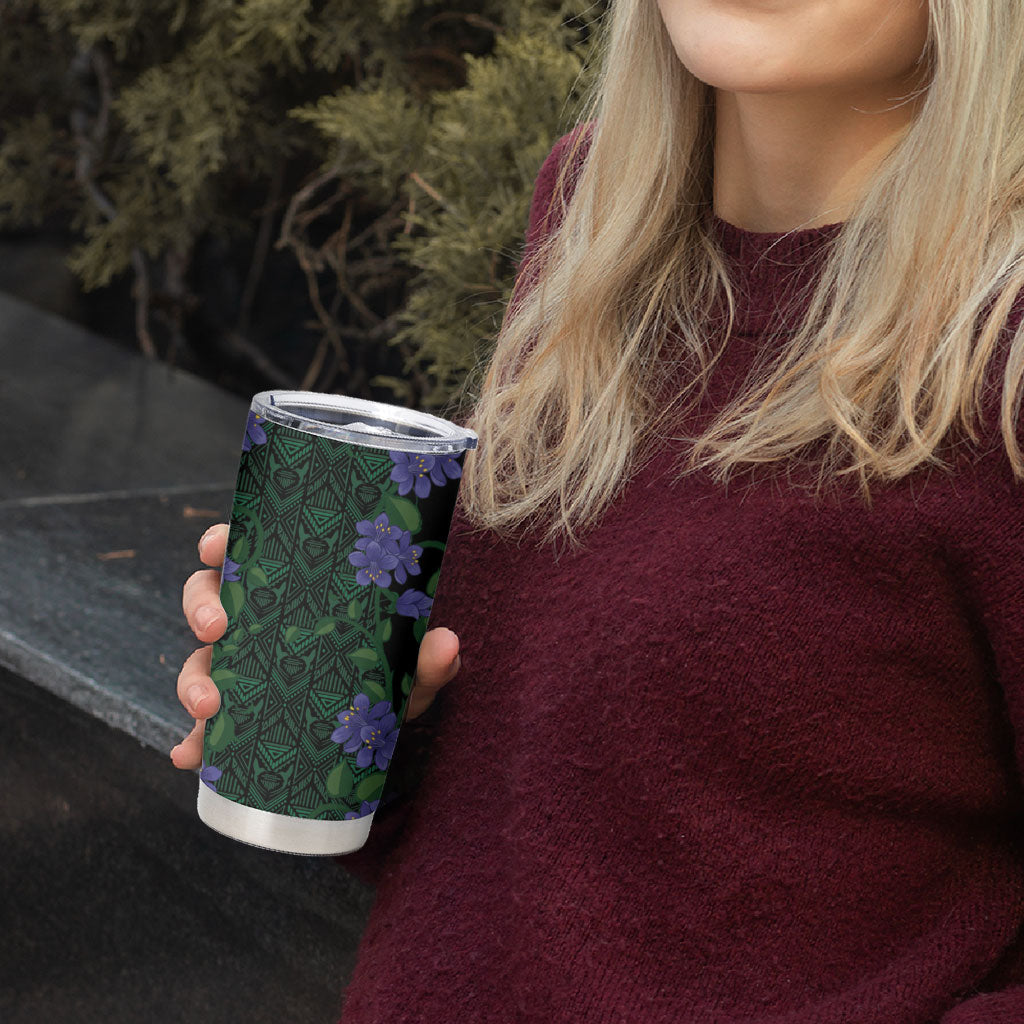 Custom Women’s Cricket Jamaica Floral Series Tumbler Cup Lignum Vitae Hummingbirds Geometric Ethnic