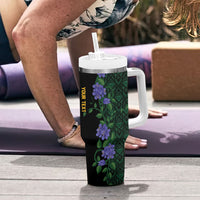 Custom Women’s Cricket Jamaica Floral Series Tumbler With Handle Lignum Vitae Hummingbirds Geometric Ethnic