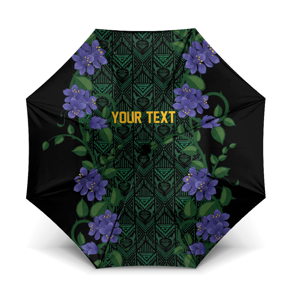 Custom Women’s Cricket Jamaica Floral Series Umbrella Lignum Vitae Hummingbirds Geometric Ethnic