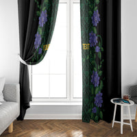 Custom Women’s Cricket Jamaica Floral Series Window Curtain Lignum Vitae Hummingbirds Geometric Ethnic
