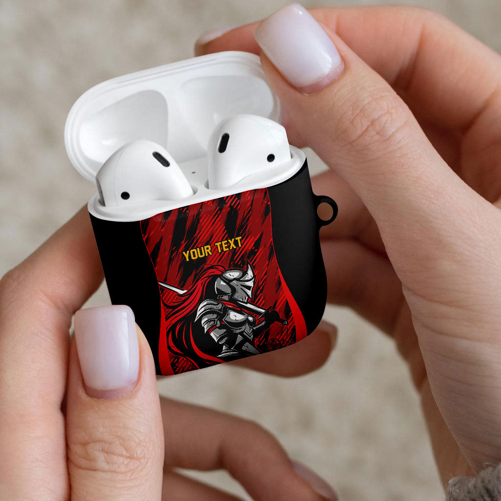 Custom Women’s Cricket Trinidad and Tobago AirPods Case Caribbean Woman Knight