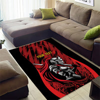 Custom Women’s Cricket Trinidad and Tobago Area Rug Caribbean Woman Knight