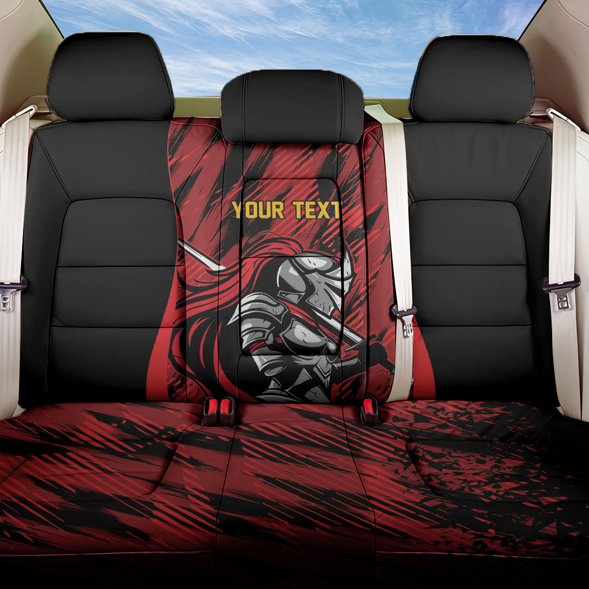 Custom Women’s Cricket Trinidad and Tobago Back Car Seat Cover Caribbean Woman Knight