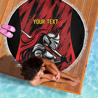 Custom Women’s Cricket Trinidad and Tobago Beach Blanket Caribbean Woman Knight