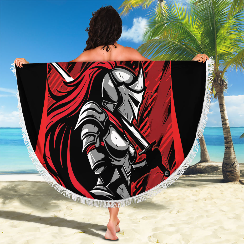 Custom Women’s Cricket Trinidad and Tobago Beach Blanket Caribbean Woman Knight