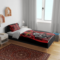 Custom Women’s Cricket Trinidad and Tobago Bedding Set Caribbean Woman Knight
