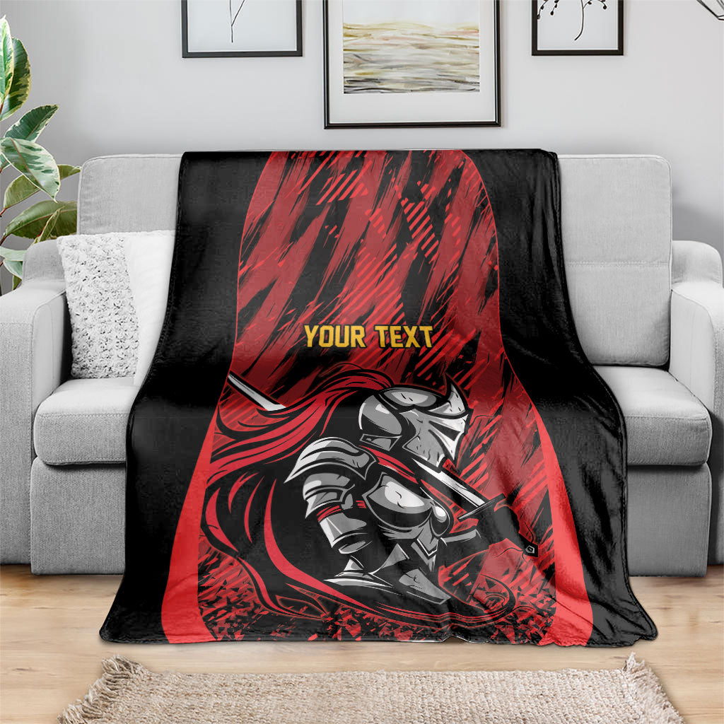 Custom Women’s Cricket Trinidad and Tobago Blanket Caribbean Woman Knight