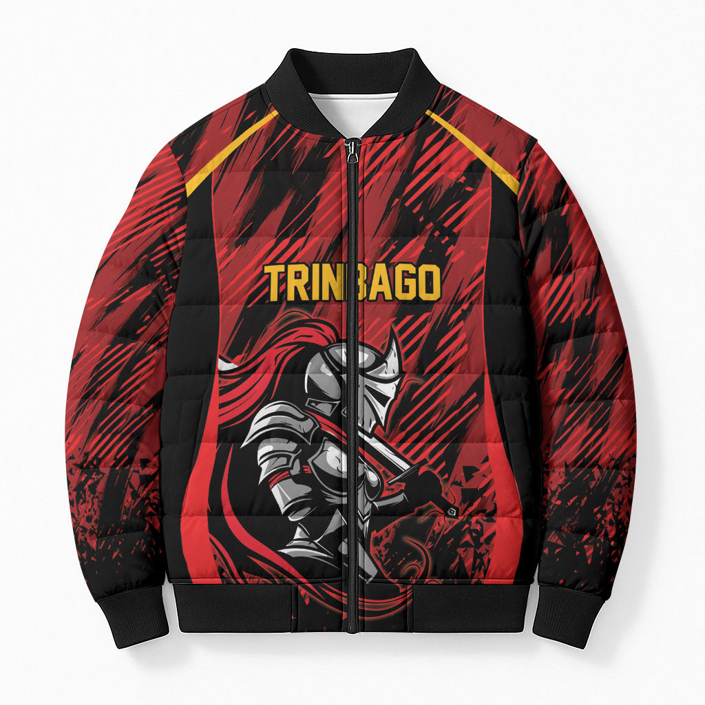 Custom Women’s Cricket Trinidad and Tobago Bomber Puffer Jacket Caribbean Woman Knight