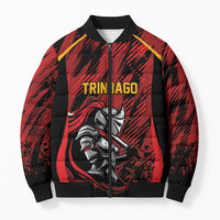 Custom Women’s Cricket Trinidad and Tobago Bomber Puffer Jacket Caribbean Woman Knight