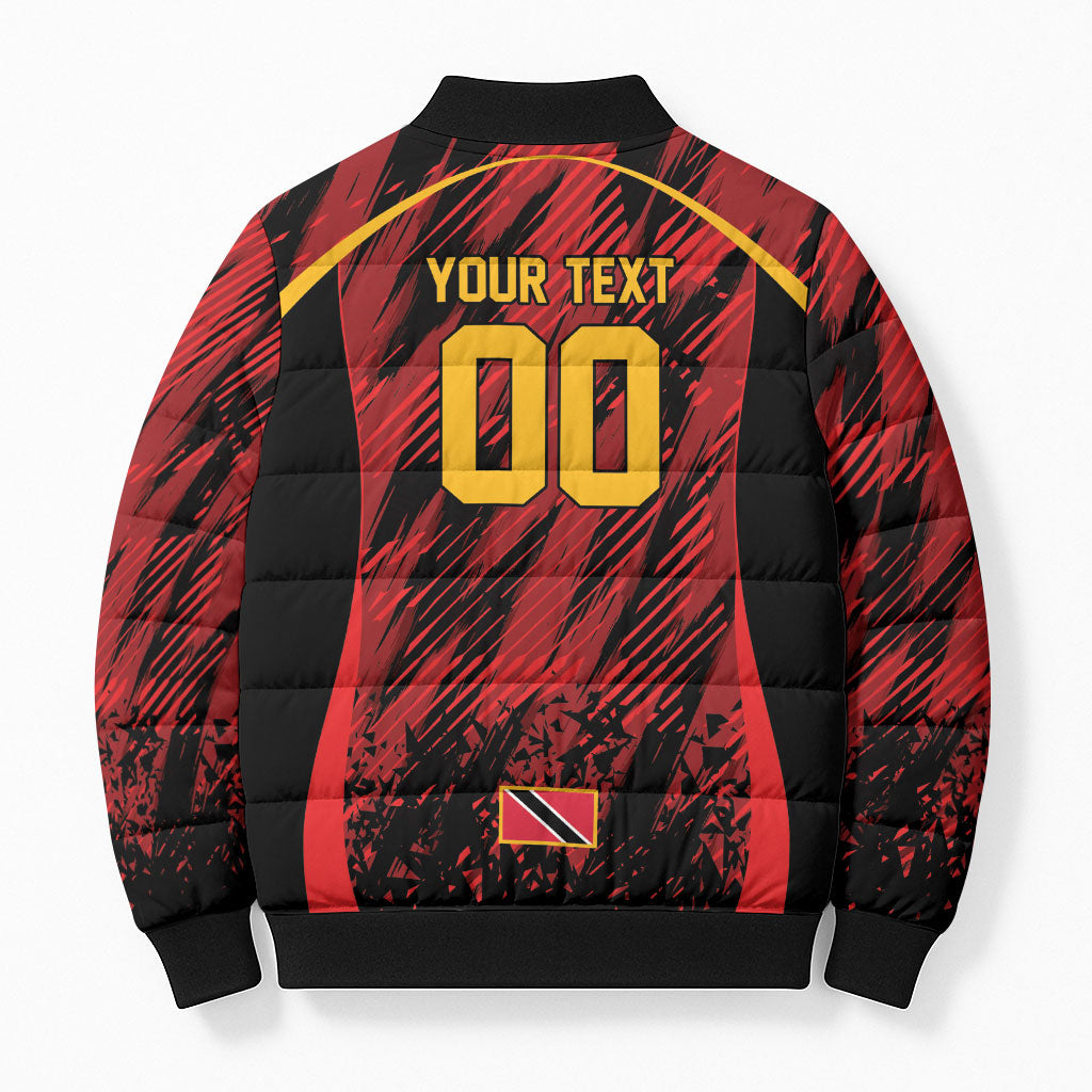Custom Women’s Cricket Trinidad and Tobago Bomber Puffer Jacket Caribbean Woman Knight