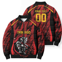 Custom Women’s Cricket Trinidad and Tobago Bomber Puffer Jacket Caribbean Woman Knight