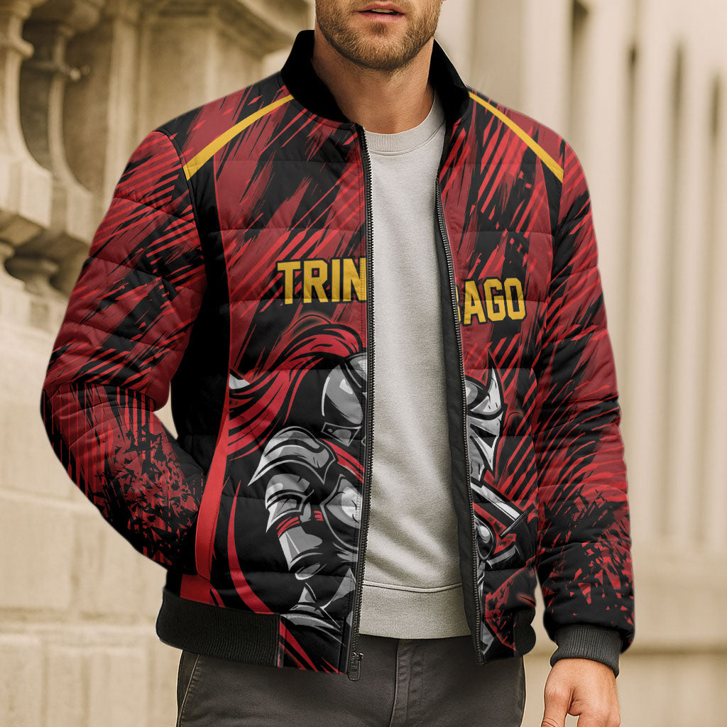 Custom Women’s Cricket Trinidad and Tobago Bomber Puffer Jacket Caribbean Woman Knight