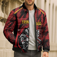 Custom Women’s Cricket Trinidad and Tobago Bomber Puffer Jacket Caribbean Woman Knight