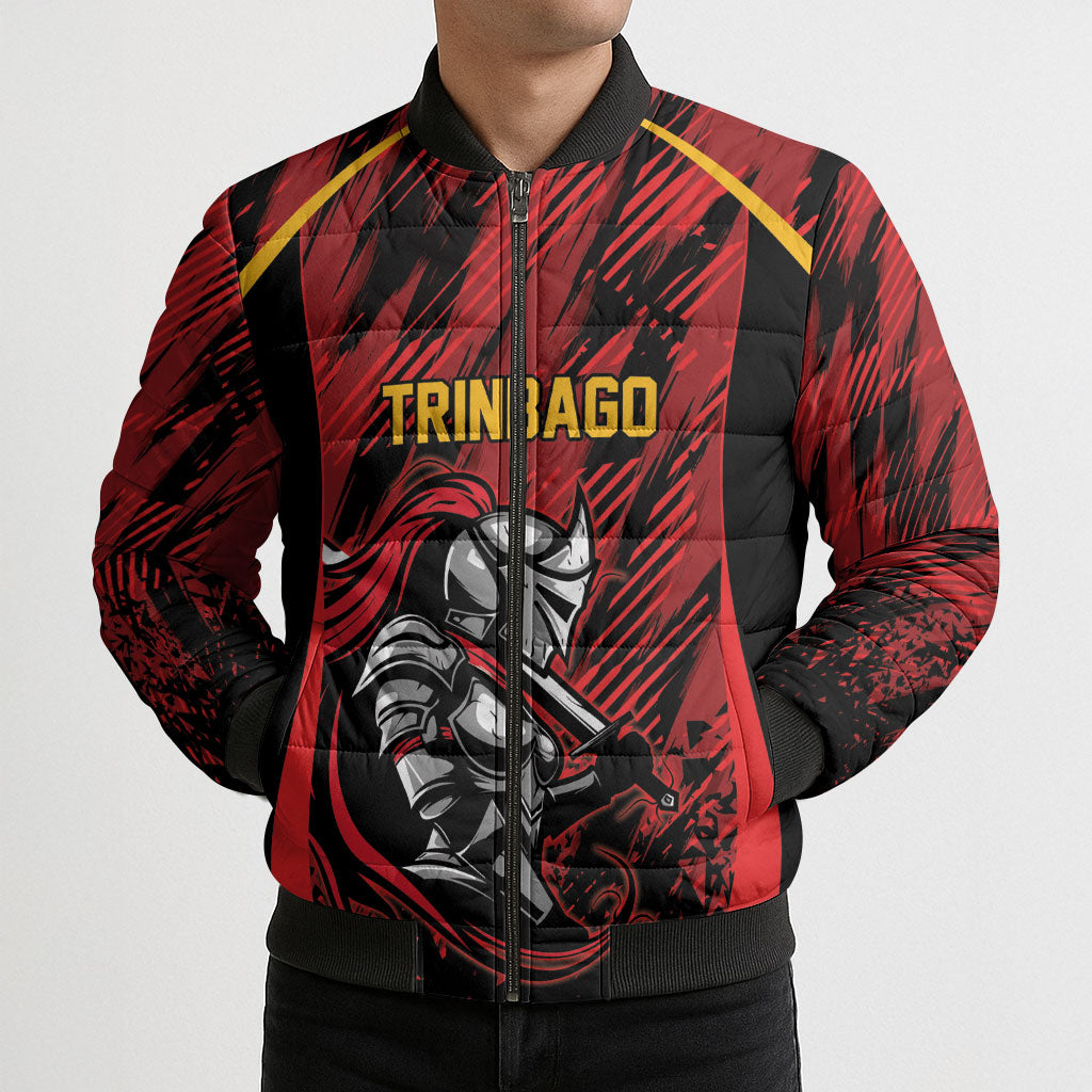 Custom Women’s Cricket Trinidad and Tobago Bomber Puffer Jacket Caribbean Woman Knight