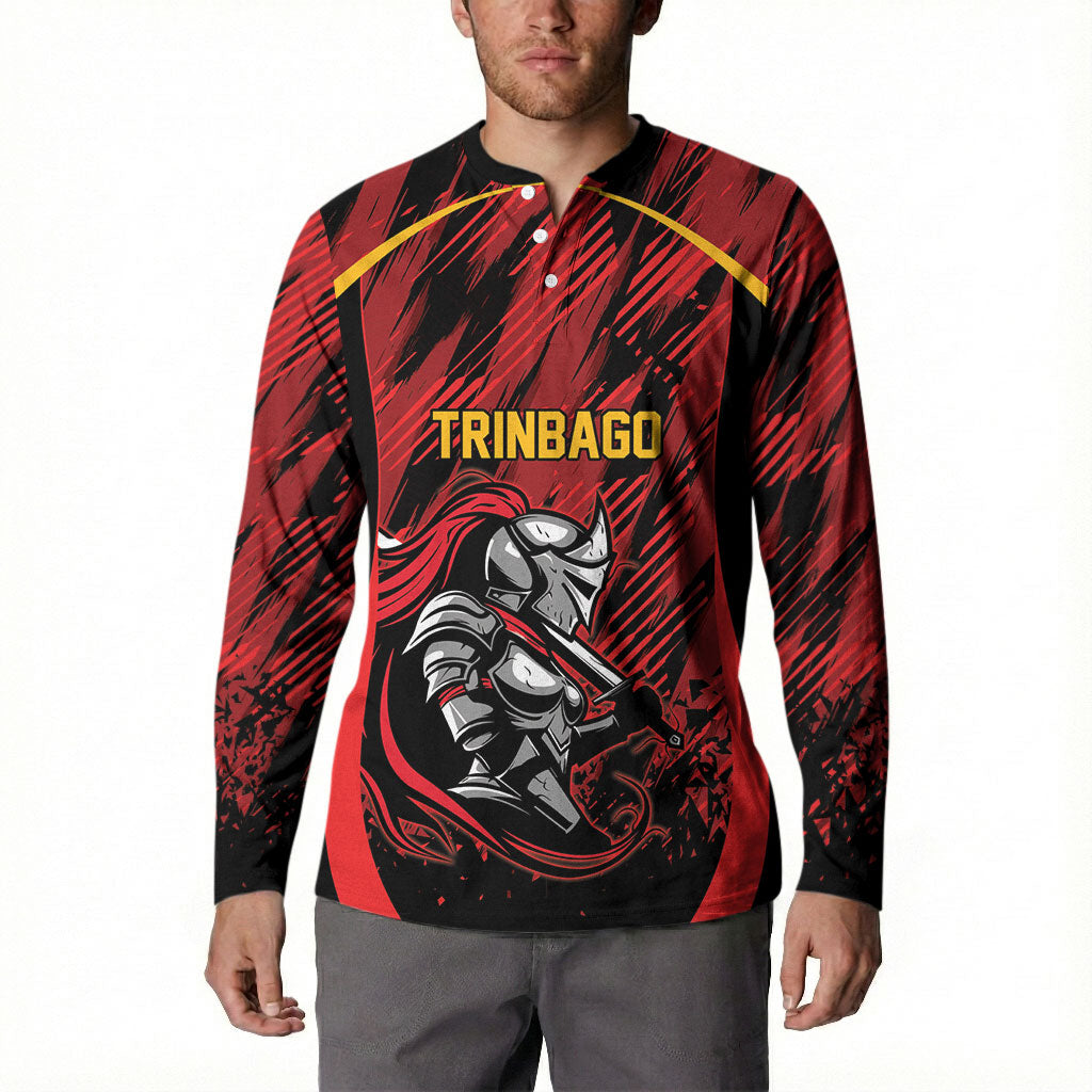 Custom Women’s Cricket Trinidad and Tobago Button Sweatshirt Caribbean Woman Knight