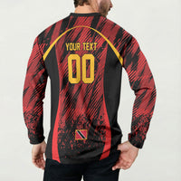 Custom Women’s Cricket Trinidad and Tobago Button Sweatshirt Caribbean Woman Knight