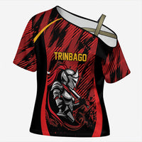 Custom Women’s Cricket Trinidad and Tobago Cross Shoulder Shirt Caribbean Woman Knight
