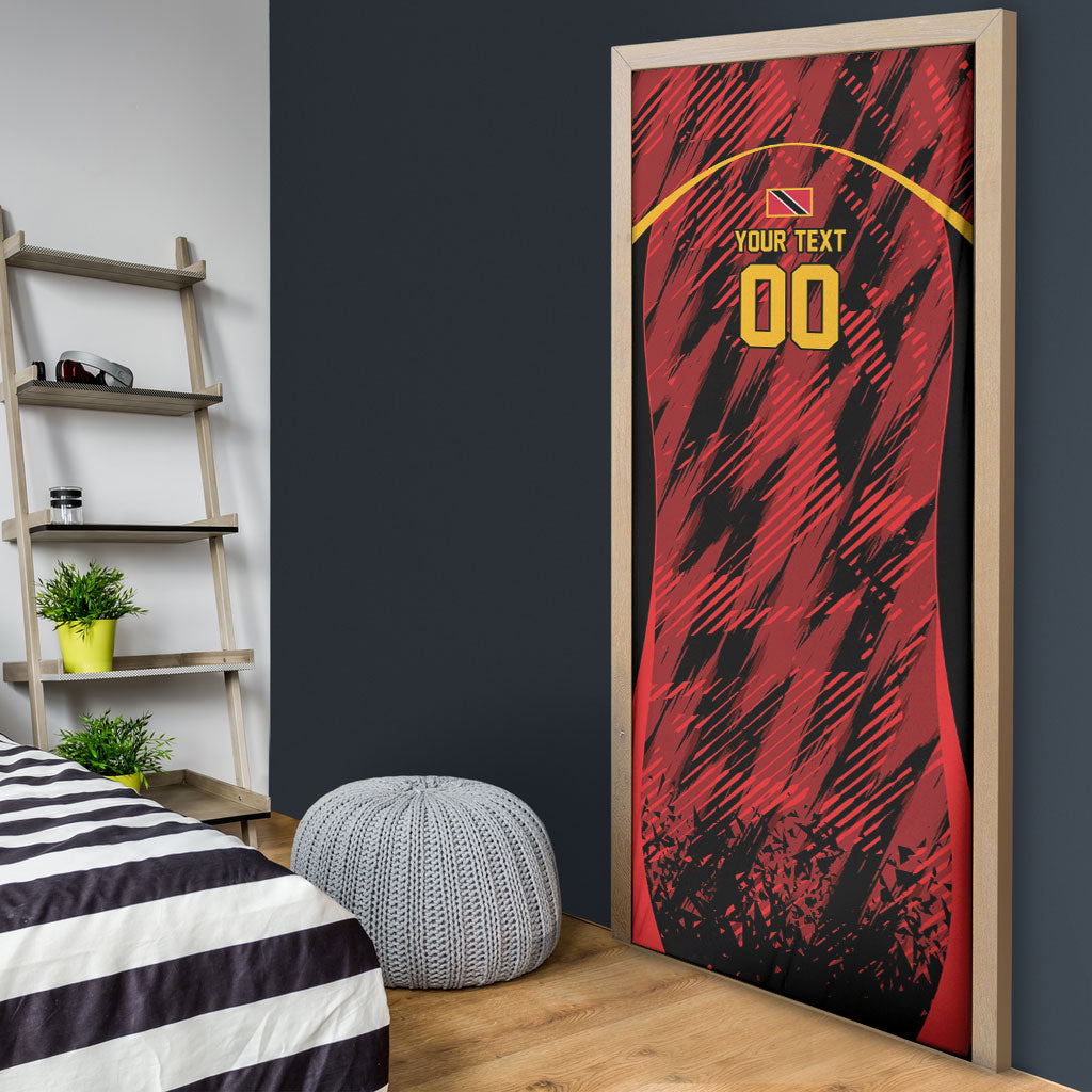 Custom Women’s Cricket Trinidad and Tobago Door Cover Caribbean Woman Knight