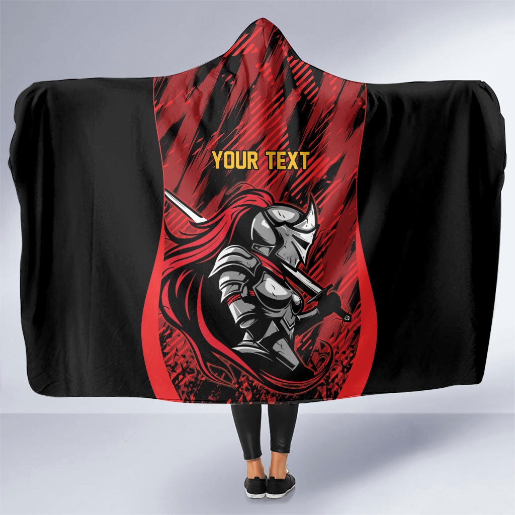 Custom Women’s Cricket Trinidad and Tobago Hooded Blanket Caribbean Woman Knight