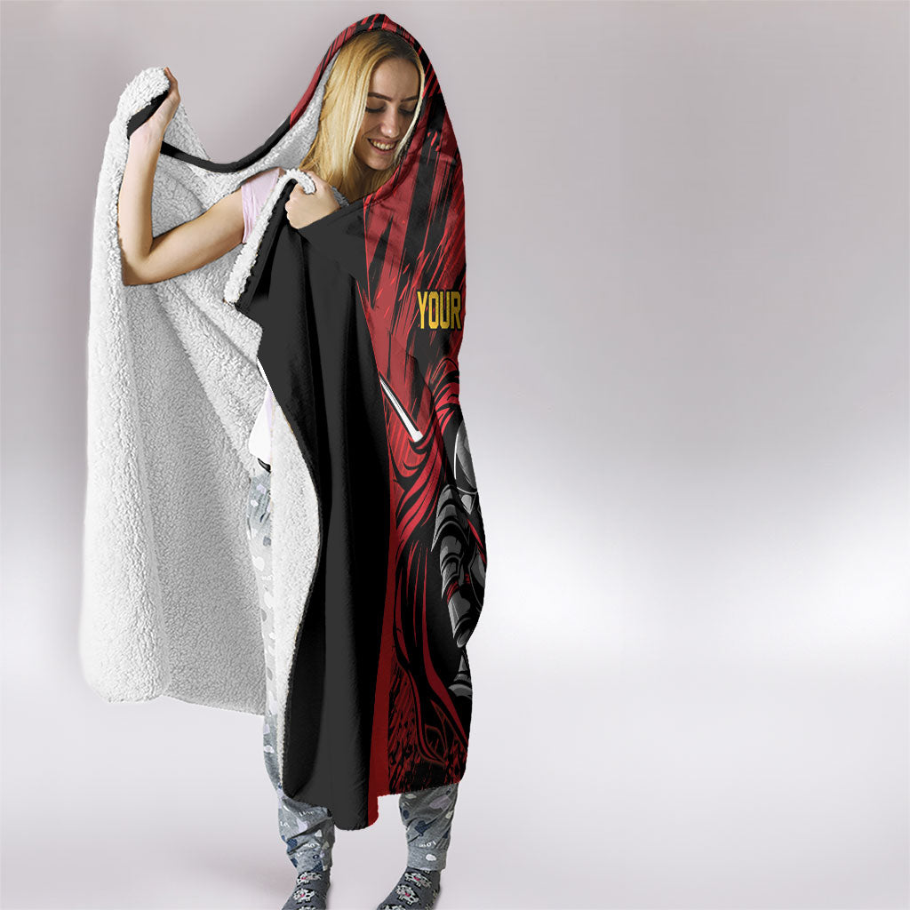 Custom Women’s Cricket Trinidad and Tobago Hooded Blanket Caribbean Woman Knight