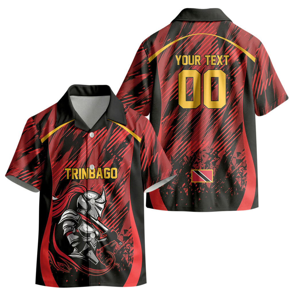 Custom Women’s Cricket Trinidad and Tobago Kid Hawaiian Shirt Caribbean Woman Knight