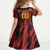 Custom Women’s Cricket Trinidad and Tobago Kid Short Sleeve Dress Caribbean Woman Knight