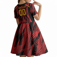 Custom Women’s Cricket Trinidad and Tobago Kid Short Sleeve Dress Caribbean Woman Knight