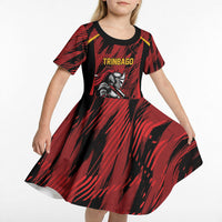 Custom Women’s Cricket Trinidad and Tobago Kid Short Sleeve Dress Caribbean Woman Knight