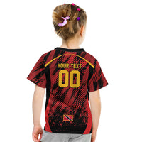 Custom Women’s Cricket Trinidad and Tobago Kid T Shirt Caribbean Woman Knight