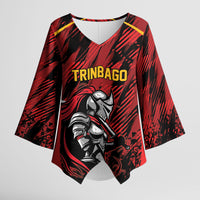 Custom Women’s Cricket Trinidad and Tobago Kimono Sleeve Blouse Caribbean Woman Knight