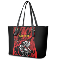 Custom Women’s Cricket Trinidad and Tobago Leather Tote Bag Caribbean Woman Knight