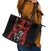 Custom Women’s Cricket Trinidad and Tobago Leather Tote Bag Caribbean Woman Knight