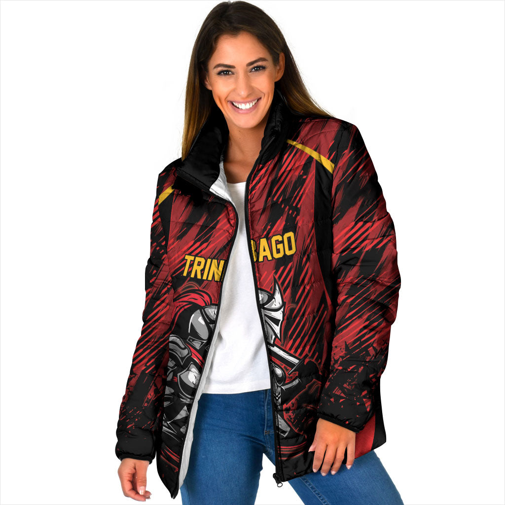 Custom Women’s Cricket Trinidad and Tobago Padded Jacket Caribbean Woman Knight