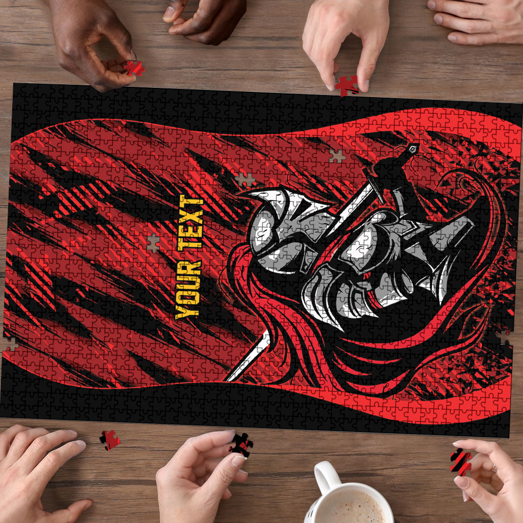 Custom Women’s Cricket Trinidad and Tobago Puzzle Caribbean Woman Knight