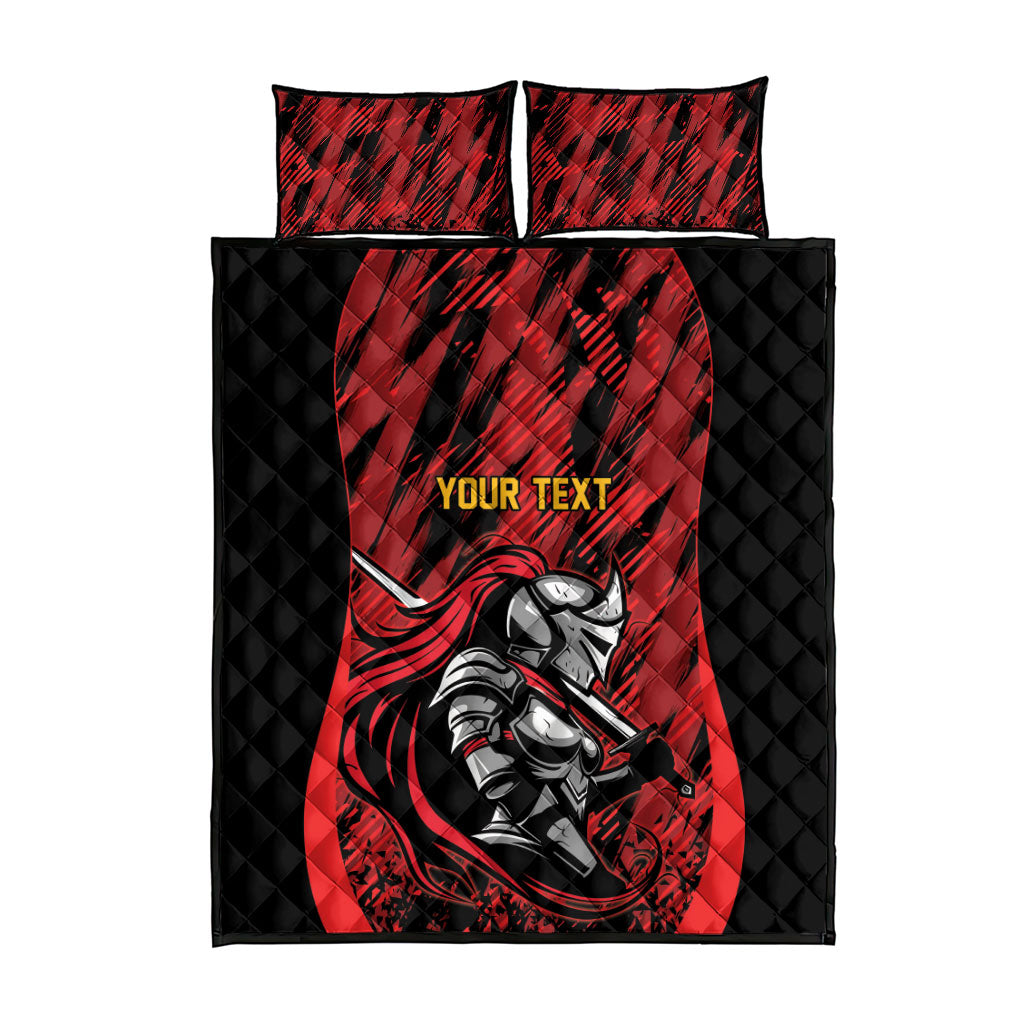 Custom Women’s Cricket Trinidad and Tobago Quilt Bed Set Caribbean Woman Knight
