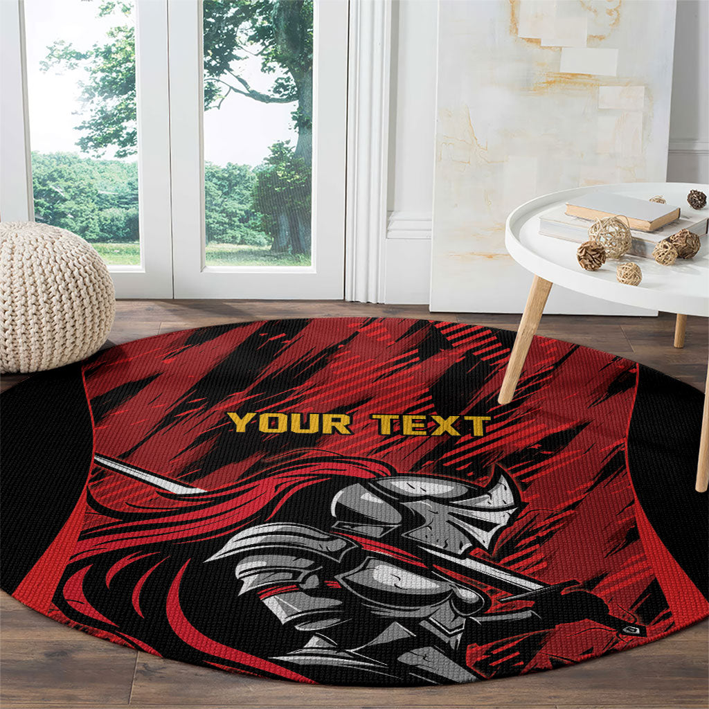 Custom Women’s Cricket Trinidad and Tobago Round Carpet Caribbean Woman Knight