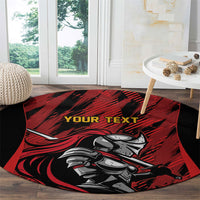 Custom Women’s Cricket Trinidad and Tobago Round Carpet Caribbean Woman Knight