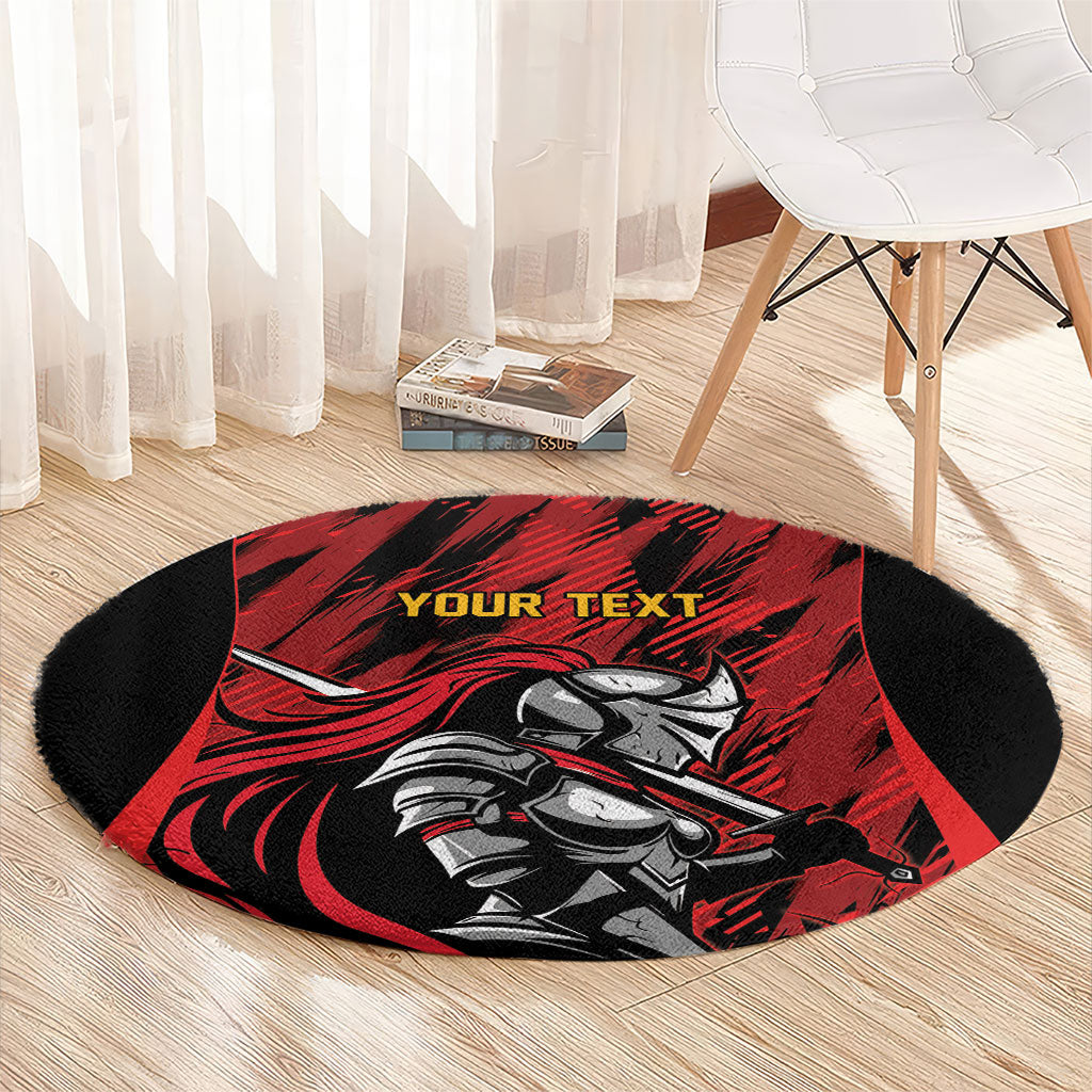 Custom Women’s Cricket Trinidad and Tobago Round Carpet Caribbean Woman Knight