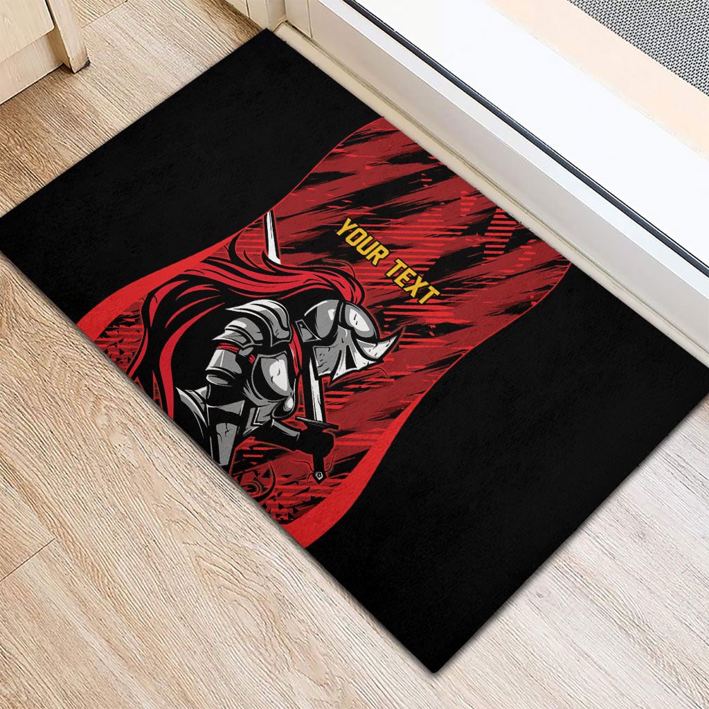 Custom Women’s Cricket Trinidad and Tobago Rubber Doormat Caribbean Woman Knight