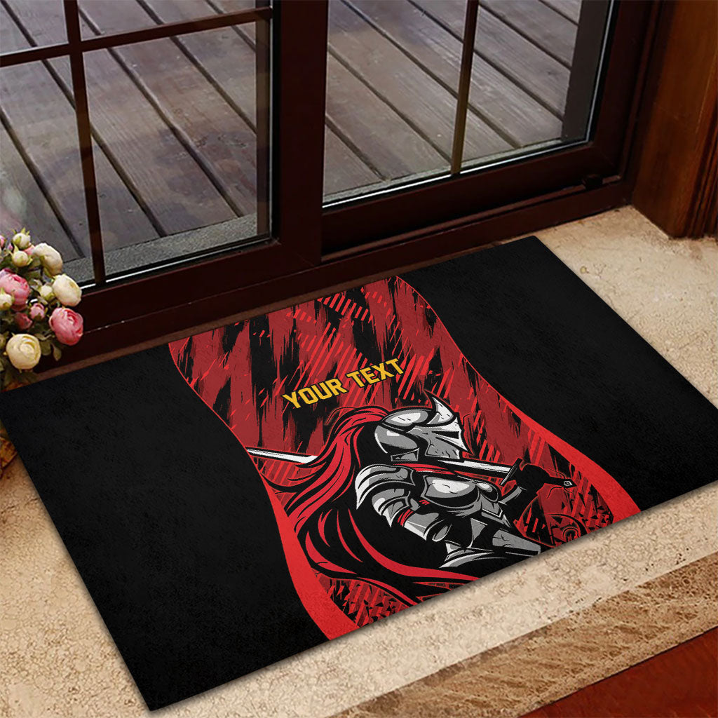 Custom Women’s Cricket Trinidad and Tobago Rubber Doormat Caribbean Woman Knight