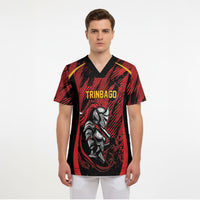 Custom Women’s Cricket Trinidad and Tobago Scrub Top Caribbean Woman Knight