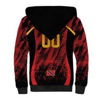 Custom Women’s Cricket Trinidad and Tobago Sherpa Hoodie Caribbean Woman Knight