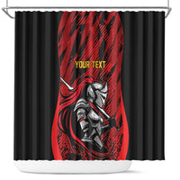 Custom Women’s Cricket Trinidad and Tobago Shower Curtain Caribbean Woman Knight