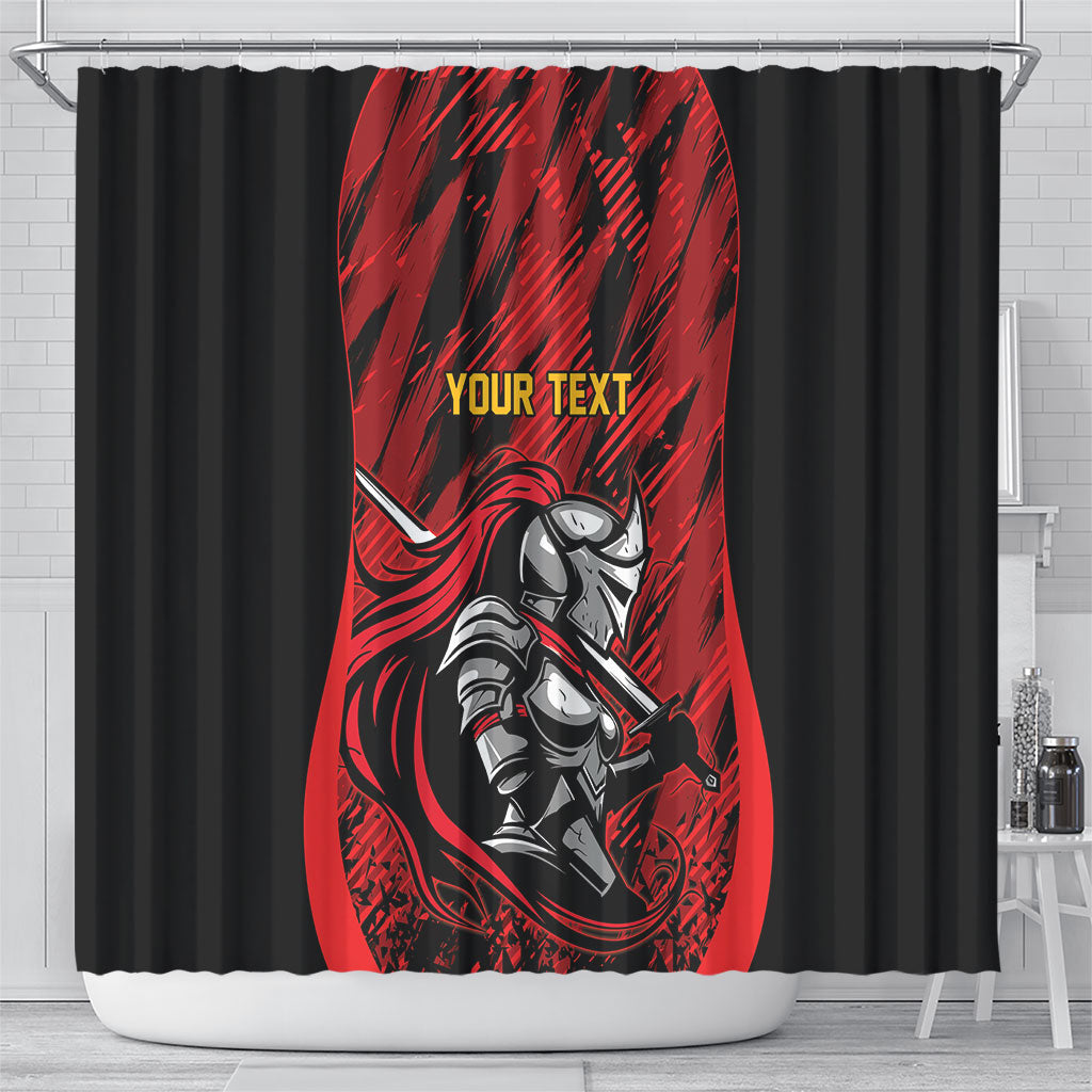 Custom Women’s Cricket Trinidad and Tobago Shower Curtain Caribbean Woman Knight