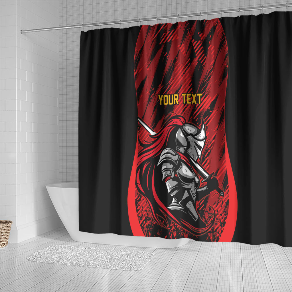 Custom Women’s Cricket Trinidad and Tobago Shower Curtain Caribbean Woman Knight