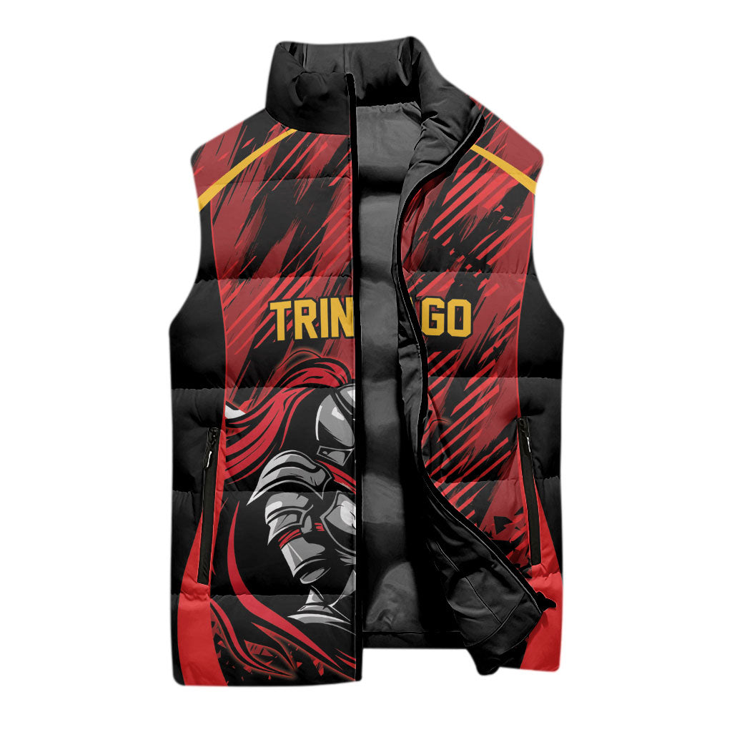 Custom Women’s Cricket Trinidad and Tobago Sleeveless Puffer Jacket Caribbean Woman Knight